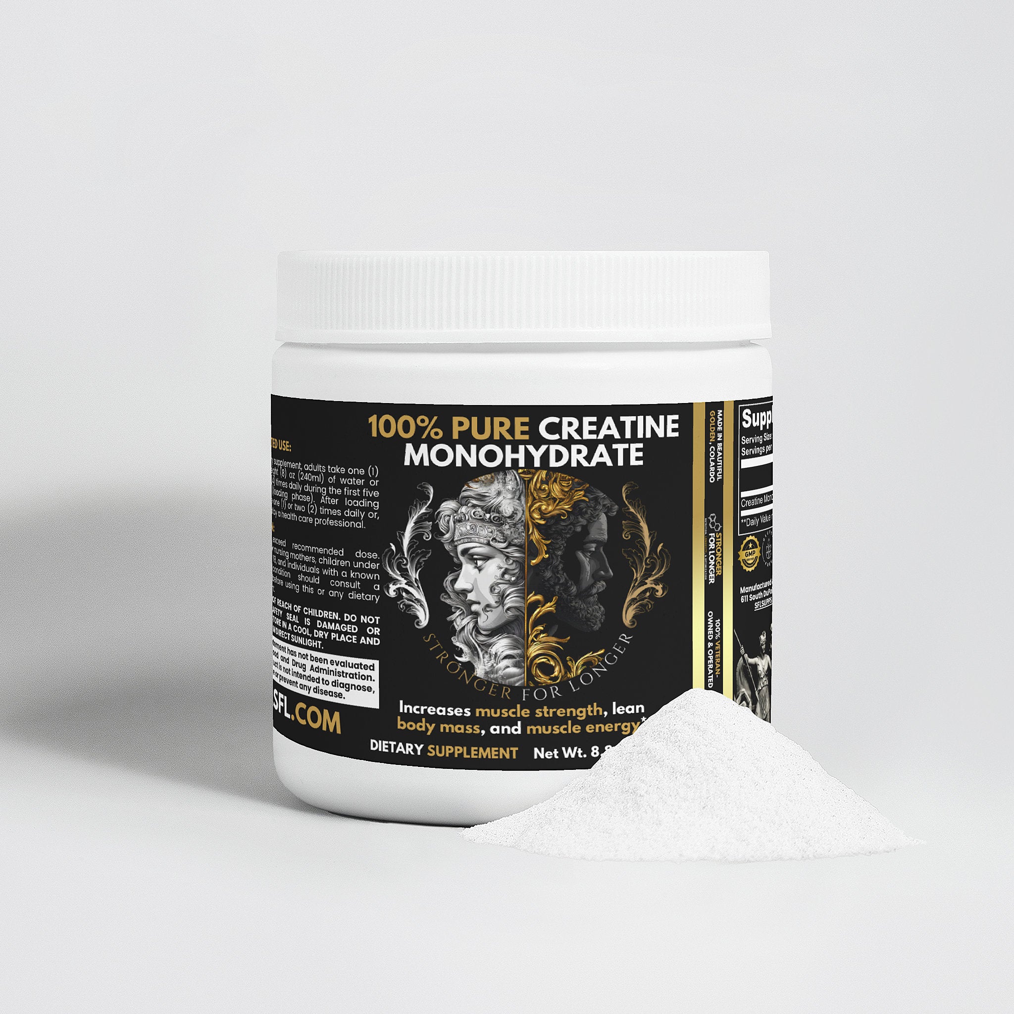 100% Pure & Natural Creatine Monohydrate: Power, Performance & Recovery Support