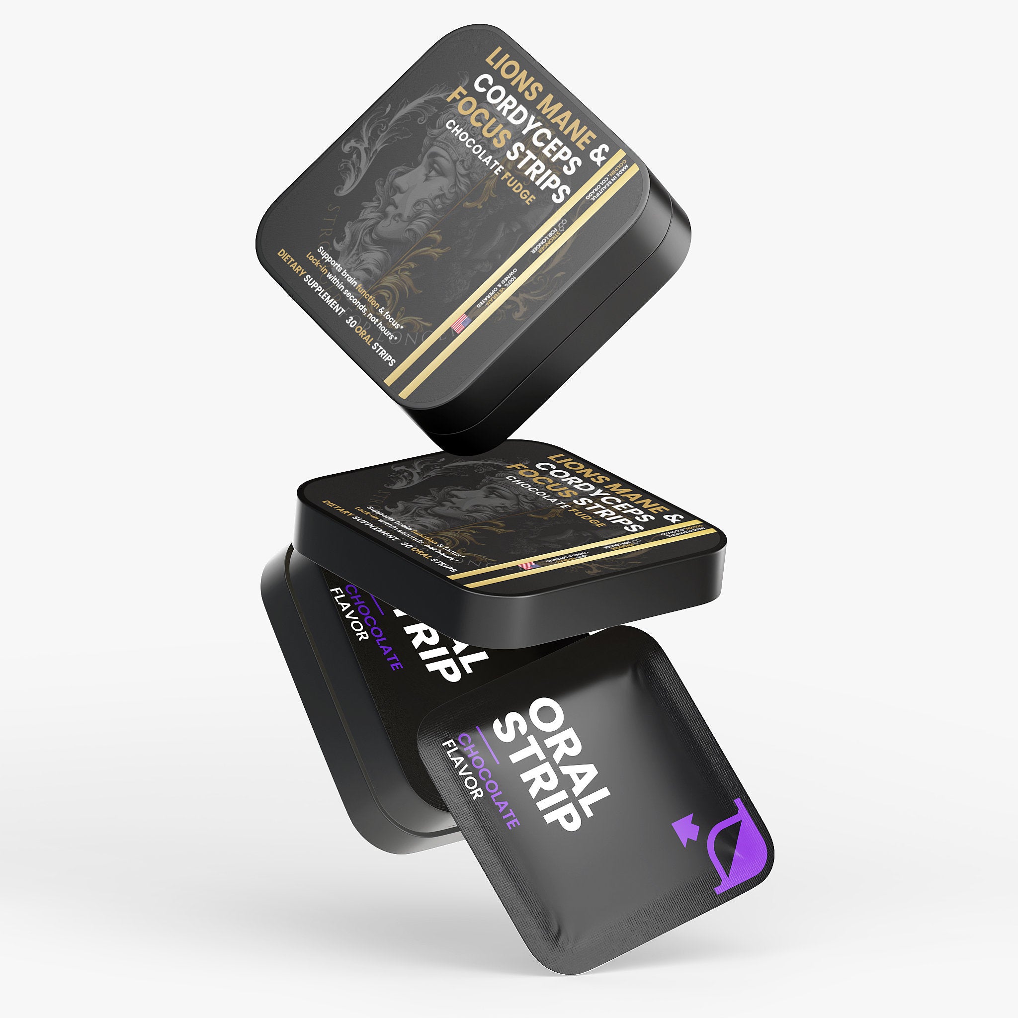 Lion's Mane & Cordyceps Focus Strips