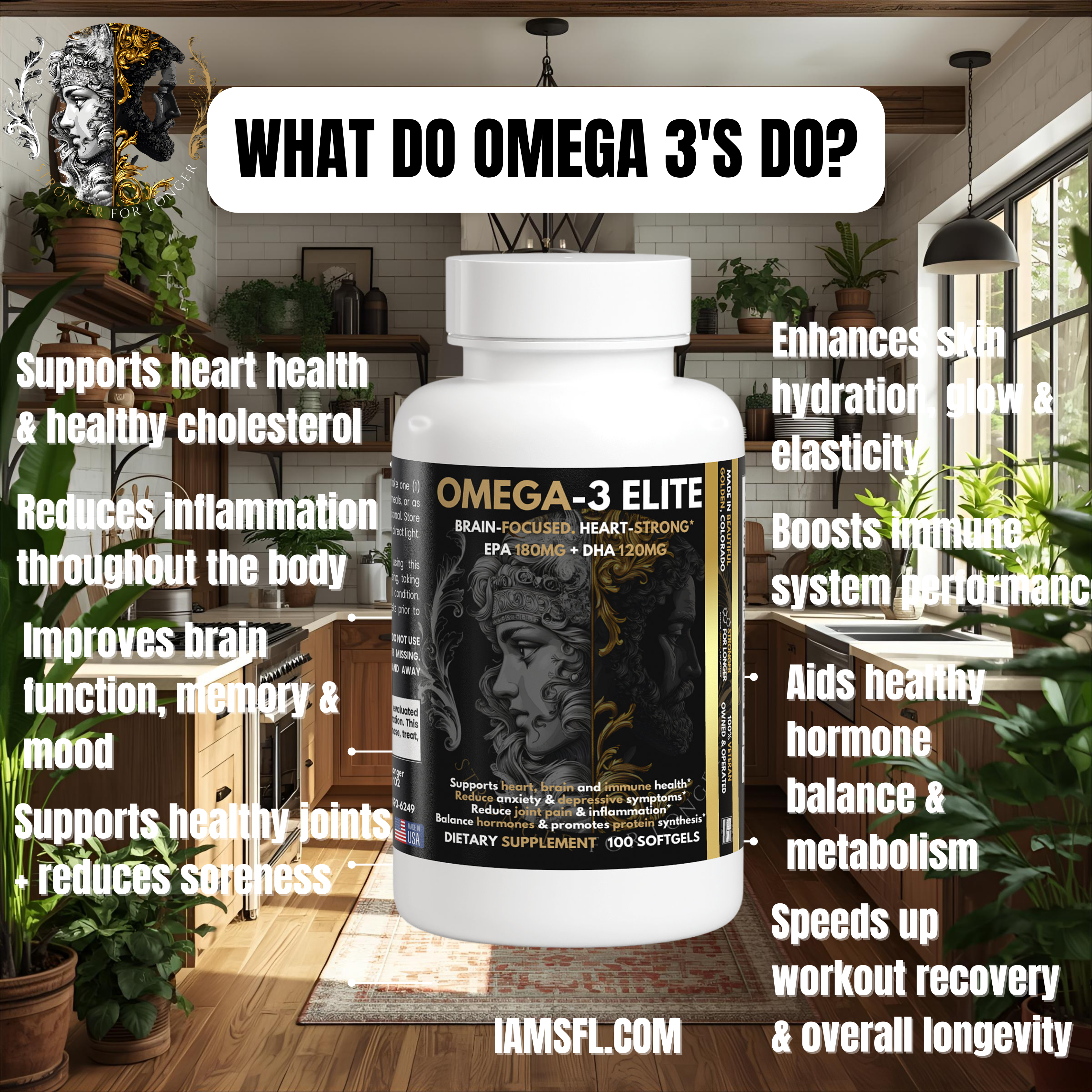 Omega-3 Elite: Brain-Focused. Heart-Strong.