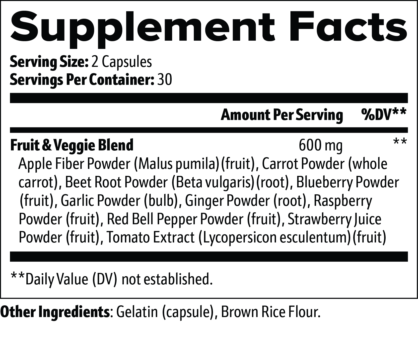 Fruits & Veggies MegaMix: Three Servings of Antioxidants