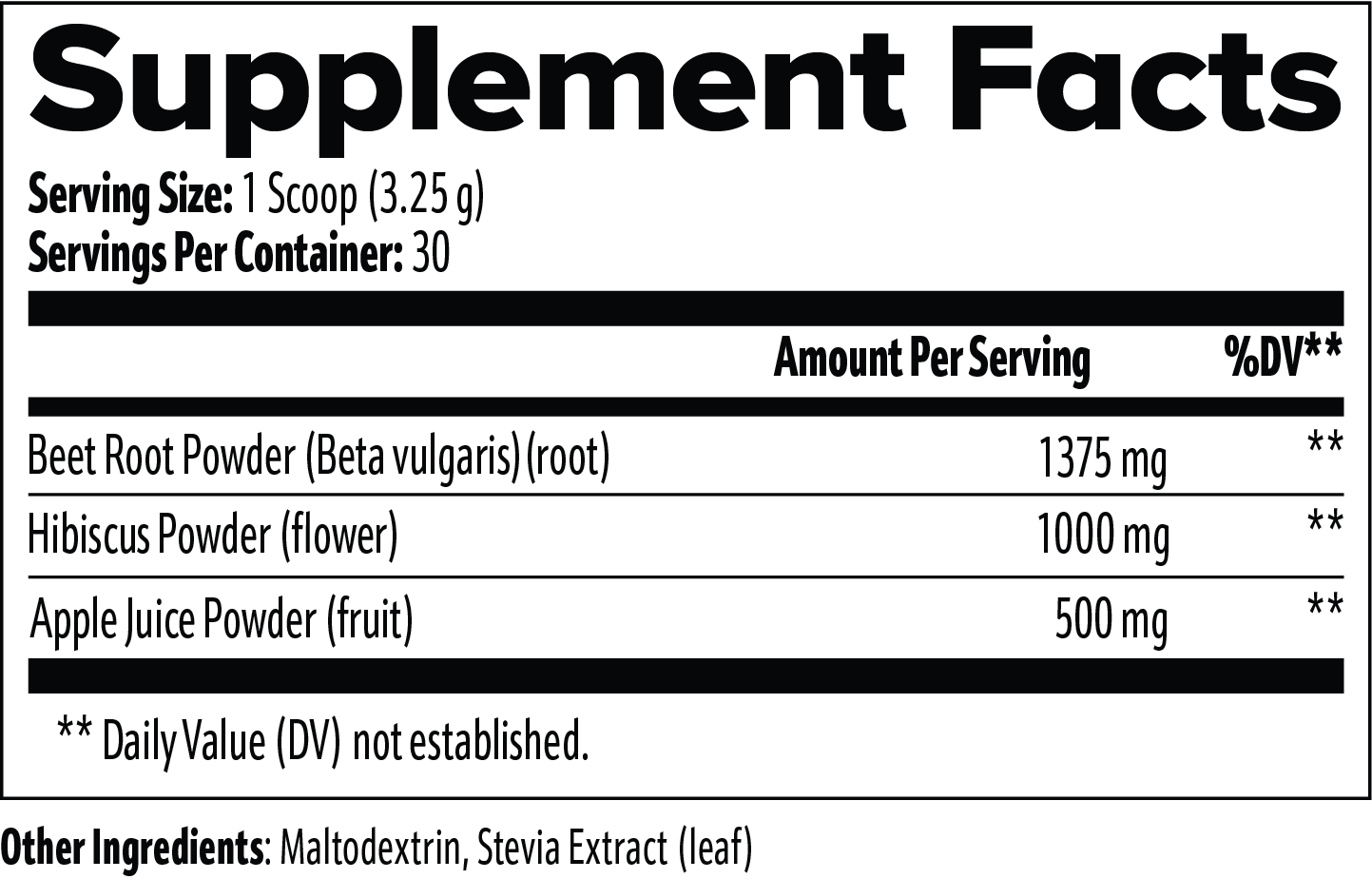 All-Natural Beetroot Athletic Performance Powder