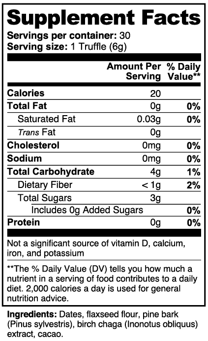 Positive Mood Birch Chaga Truffle Gummies