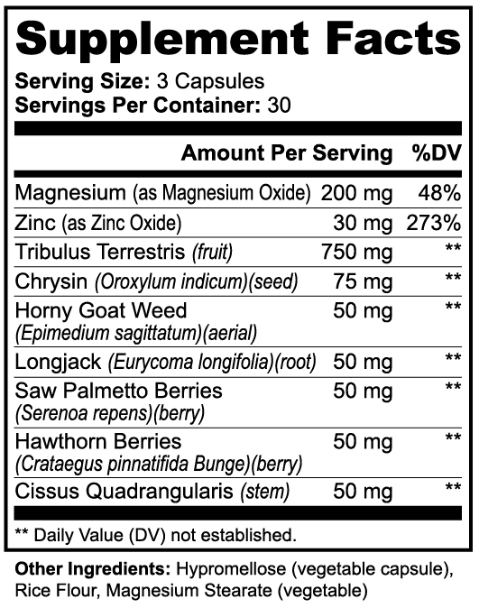 Tongkat Ali & Tribulus Testosterone Booster