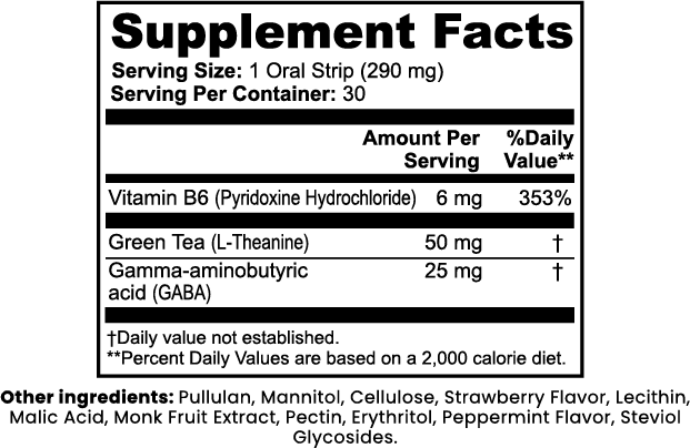 L-Theanine & GABA Cognitive Relax Strips