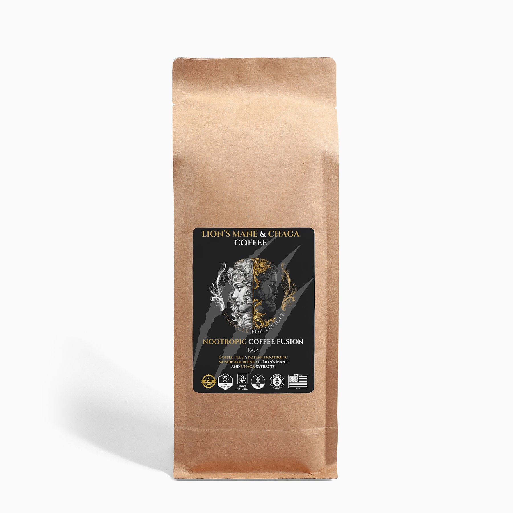 Nootropic Coffee: Lion’s Mane & Chaga - 16oz