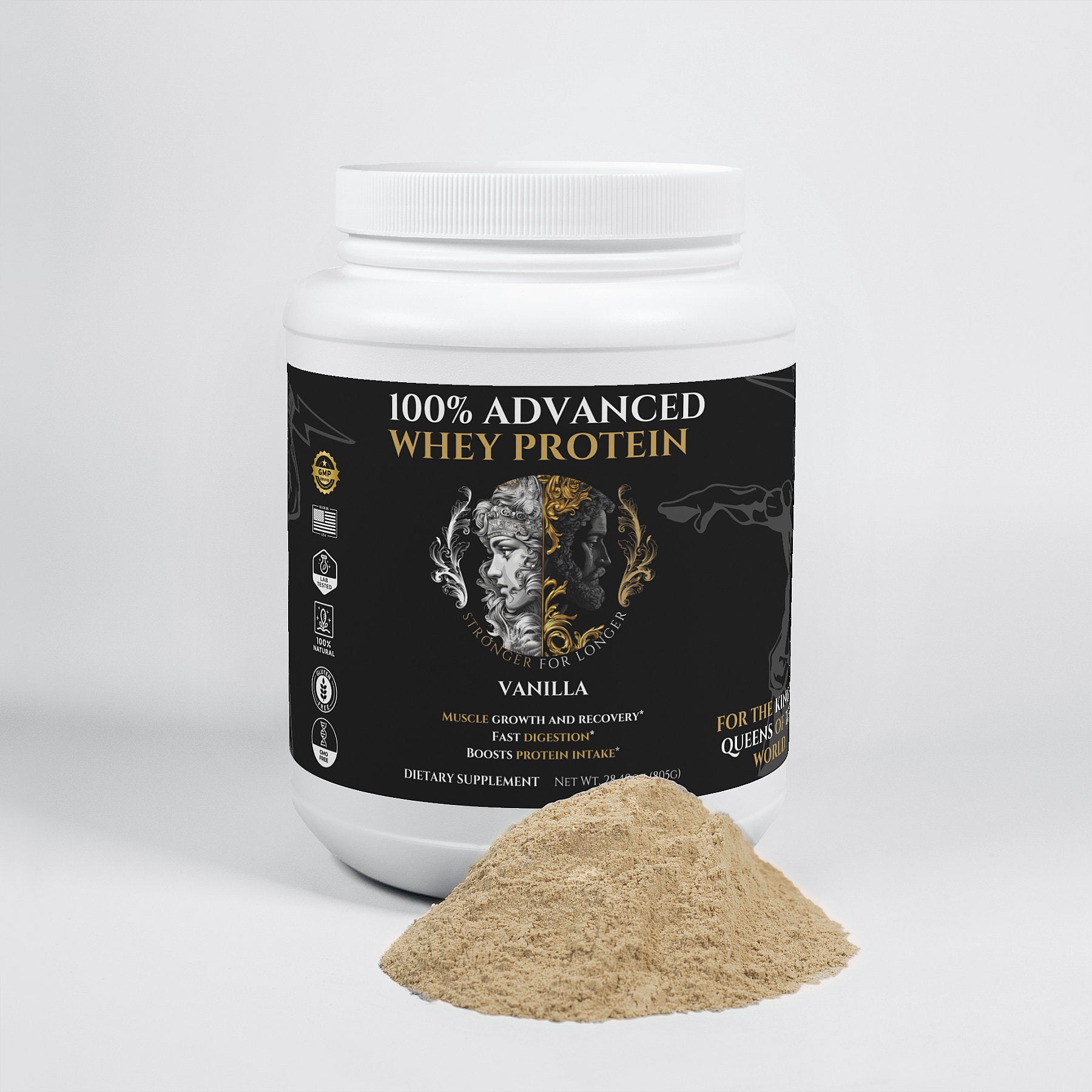 Vanilla Whey Protein Isolate: 22g of Protein per scoop