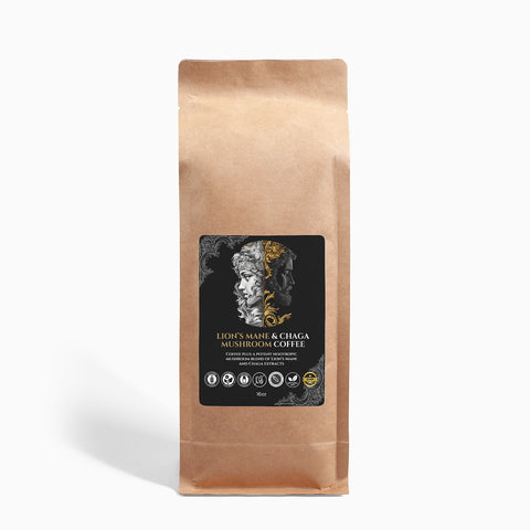 Lion’s Mane & Chaga Mushroom Coffee - 16oz