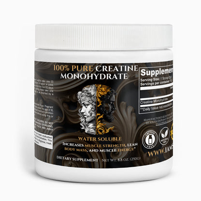 100% Pure & Natural Creatine Monohydrate (Water Soluble)