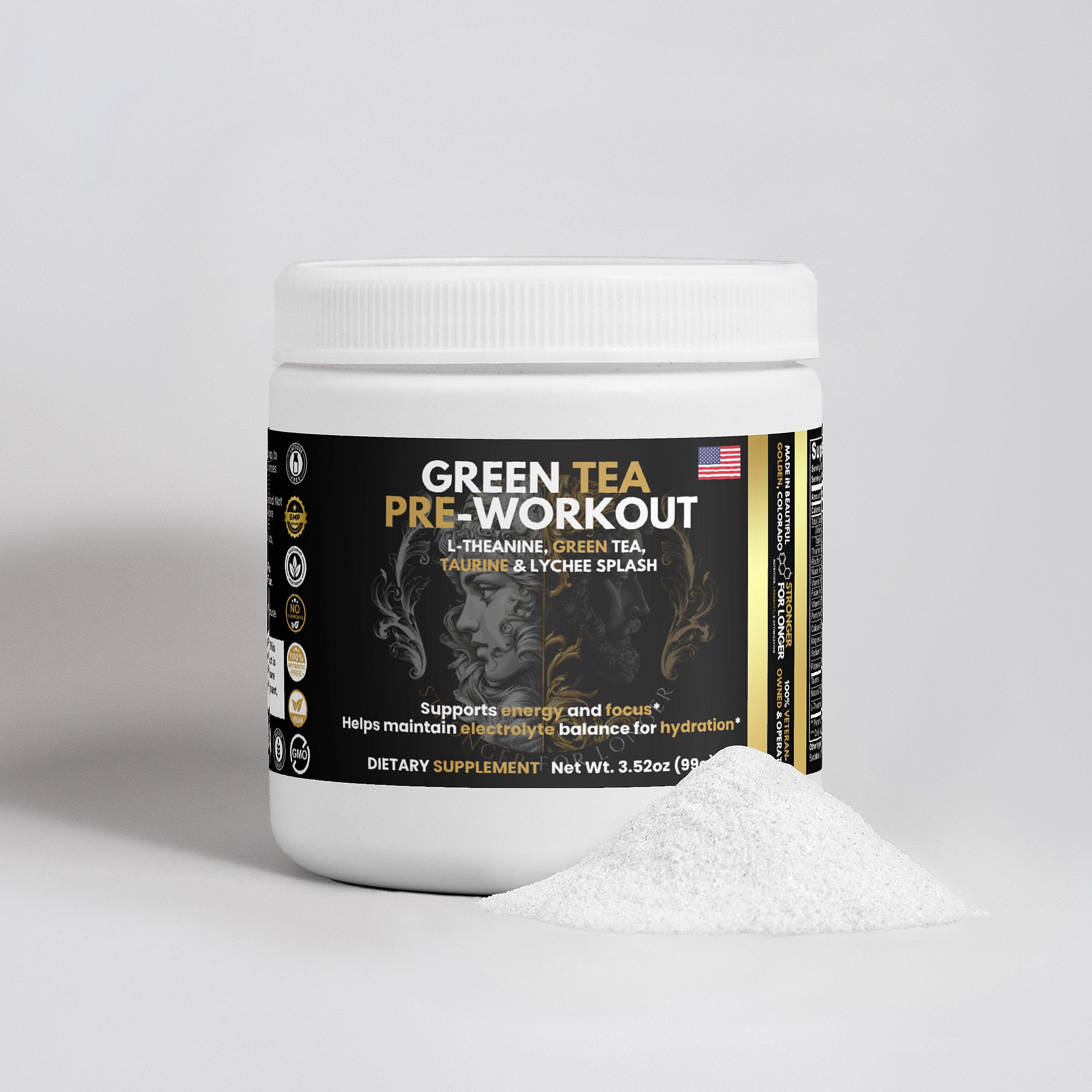 Green Tea Pre-Workout: L-Theanine, Taurine & Caffeine