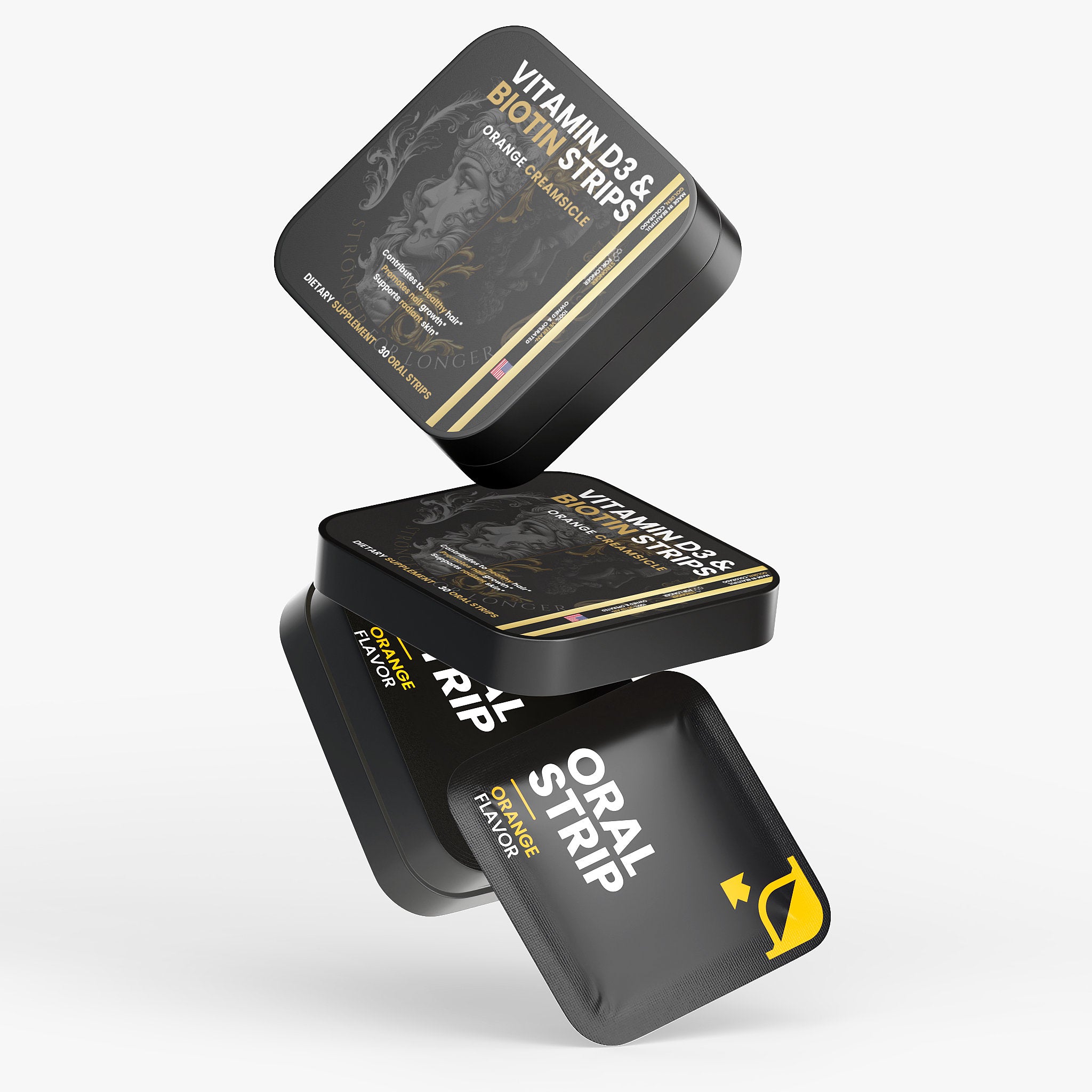 Vitamin D3 & Biotin Strips: Perfect for Hair, Skin, Teeth & Nails