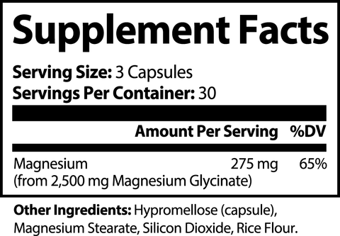 Magnesium Glycinate - 550mg