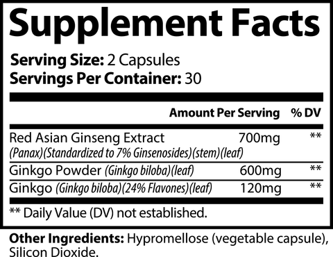 Ginkgo Biloba + Ginseng Nootropic