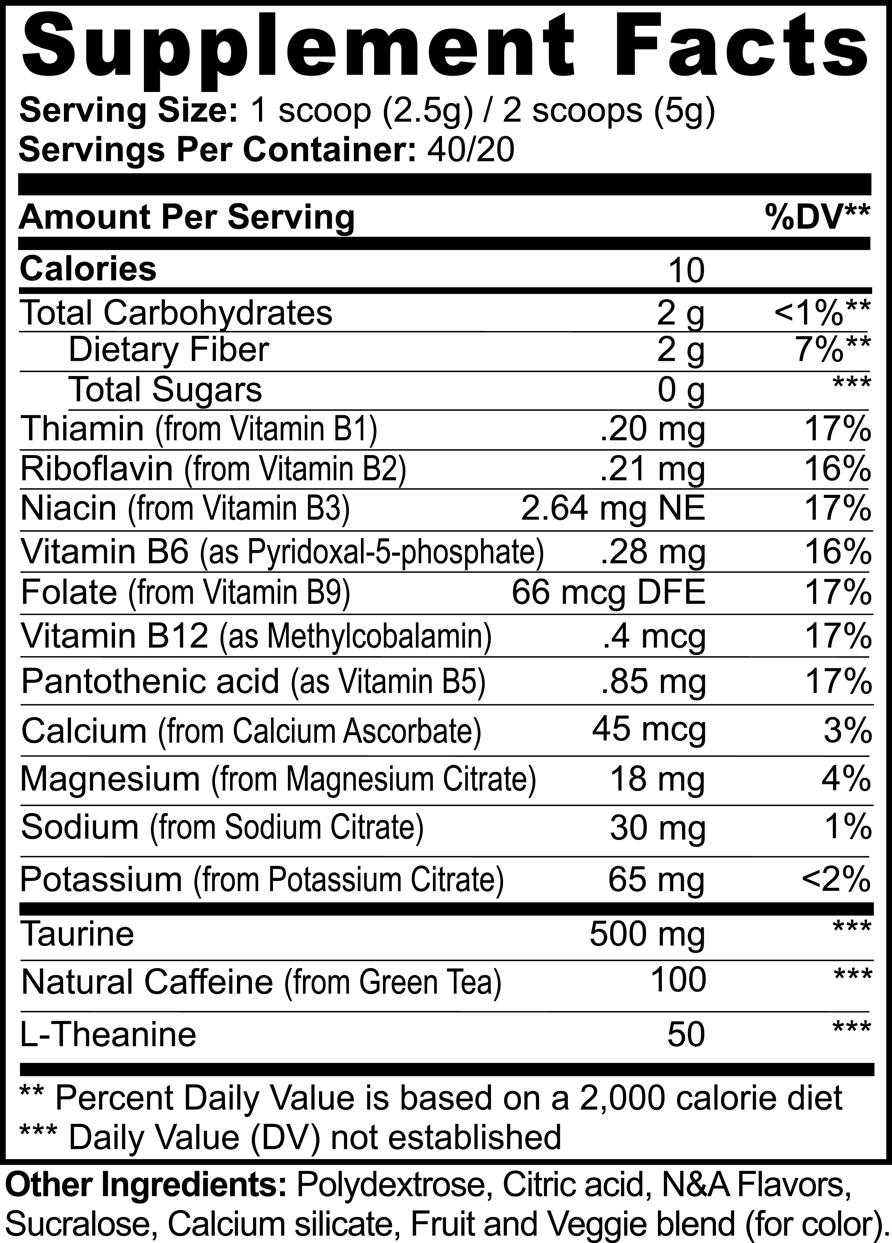 Green Tea Pre-Workout: L-Theanine, Taurine & Caffeine