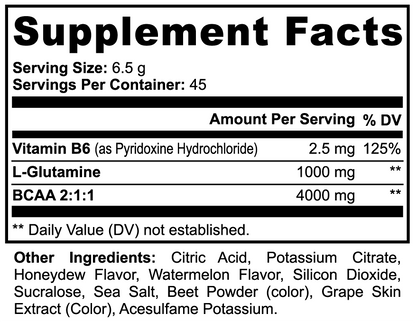 BCAA MAX: Post Workout Powder